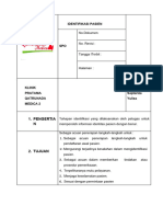 Sop 1 Identifikasi Pasien