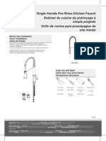 Single Handle Pre-Rinse Kitchen Faucet