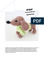 PDF Croche de Cachorro Fofinho Receita de Amigurumi Gratis