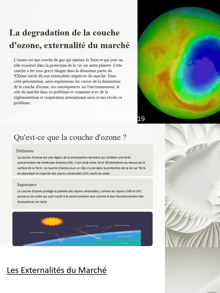 Protection de la couche d'ozone : enjeux et solutions | PDF | Ultra ...
