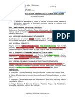 Change Syllabus CE8020 MAINTENANCE