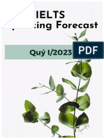 IELTS Speaking Forecast - Quý I-2023