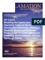 WTCost II Modeling The Capital and Operating Costs of Therman Desalination Processes Utilizing Recently Develop Computer Program