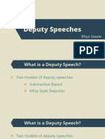 Deputy Speeches
