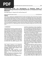 Experimental Study and Development of Prediction Model of Self-Compacting Concrete Incorporating Fly Ash On Compressive Creep Behaviour