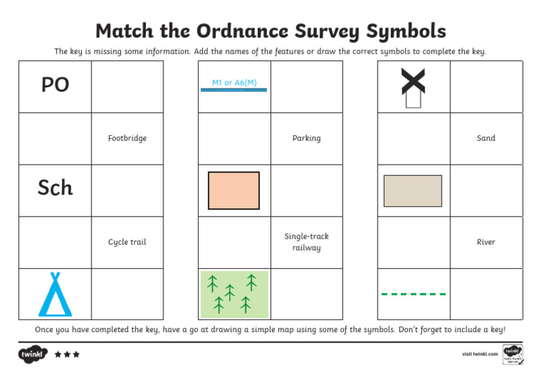 Higher Map Symbols Activity Sheets | PDF