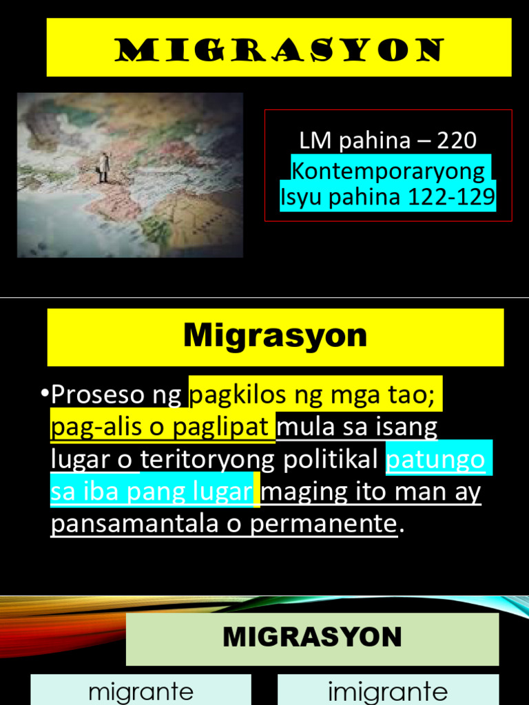 8 Migrasyon | PDF