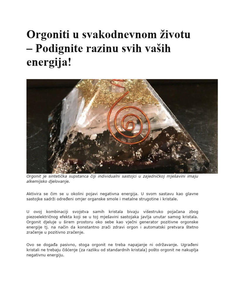ORGONIT | PDF