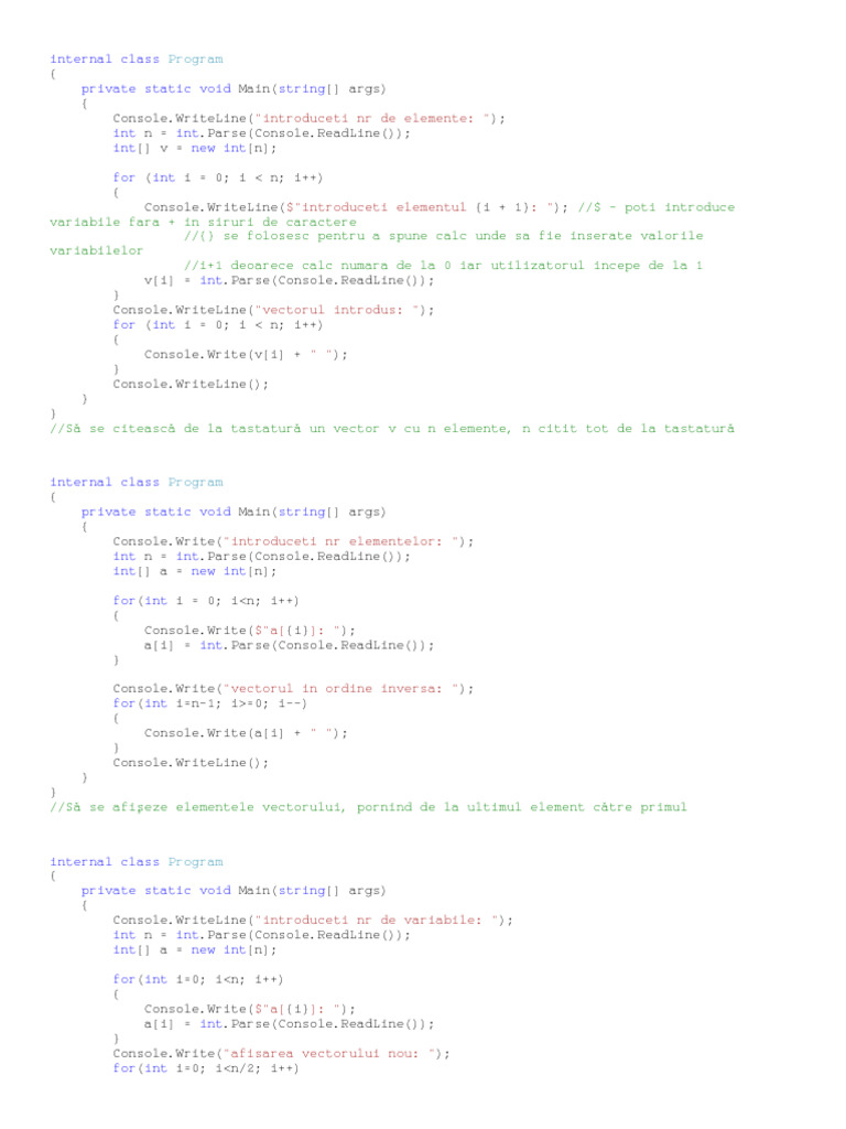 Internal Class Progra1 | PDF