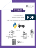 Certificado Rodrigo Guardia Cadima Django