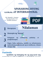 Komfil Modyul 3 Aralin 4 - Mga Napapanahong Isyung Lokal at Internasyunal