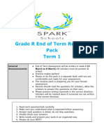 Grade R End Term Revision Pack Term 1 2024