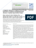 A Magnetic Resonance Imaging Protocol For The