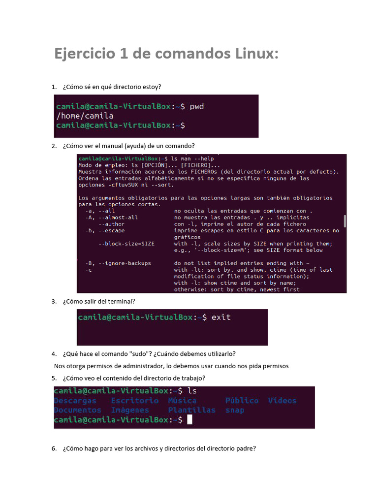 Comandos Esenciales de Linux para Principiantes | PDF | Archivo de ...
