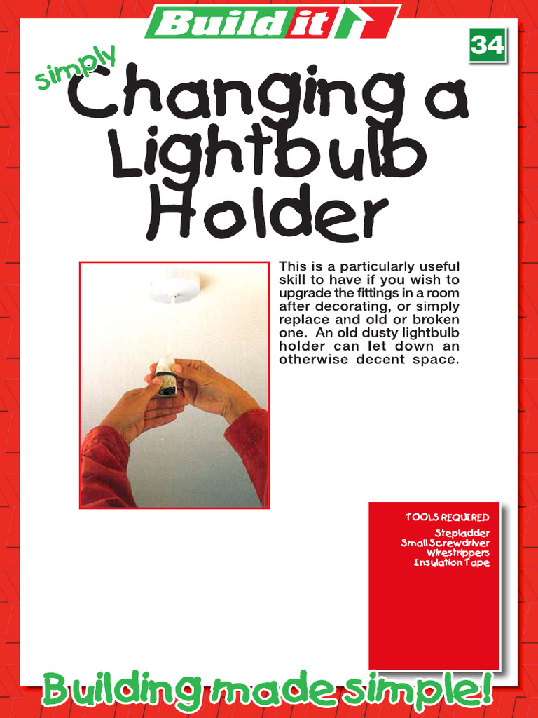 Changing Lightbulb Holder | PDF