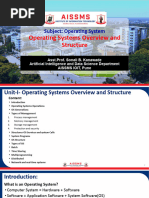 Unit-I-Operating System Overview and Structure