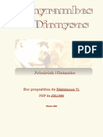 Dithyrambes de Dionysos 1888 de Nietzsche