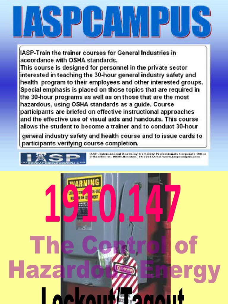O - Lkout-Tagout | PDF | Business | Computers