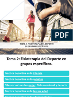 Tema 2 Fisioterapia Del Deporte en Grupos Específicos 2022