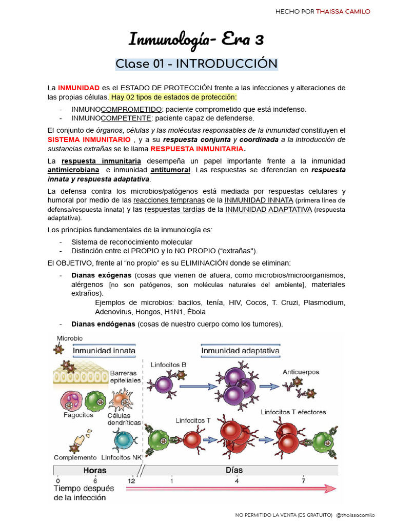 Inmuno Era 3 Pdf Sistema Complementario Sistema Inmune