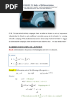 AddMathLesson (5th Form Term 1, Lesson 25 - Rules of Differentiation)