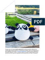 PDF Croche de Doce Panda Receita de Amigurumi Gratis