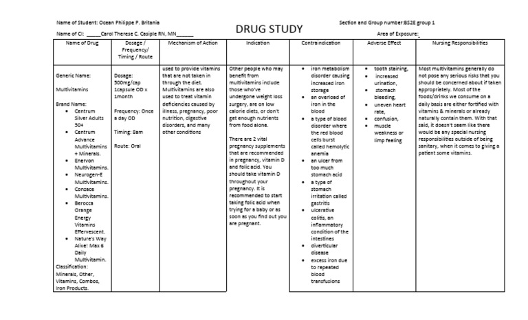Drug-Study Multi | PDF
