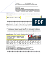 Ficha Números Negativos, Ecuaciones y Proyecto Ciencias