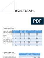 PM Practice Sums