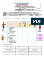 INGLES 1° Evaluación Diagnóstica