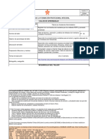 Gestión de La Formación Profesional Integral Taller de Aprendizaje Denominación Del Programa o Módulo de Formación