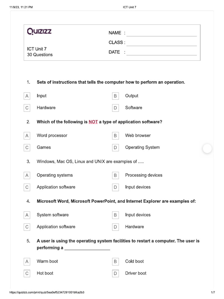 Ict U7 | PDF