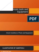 Maintain Tools and Equipment