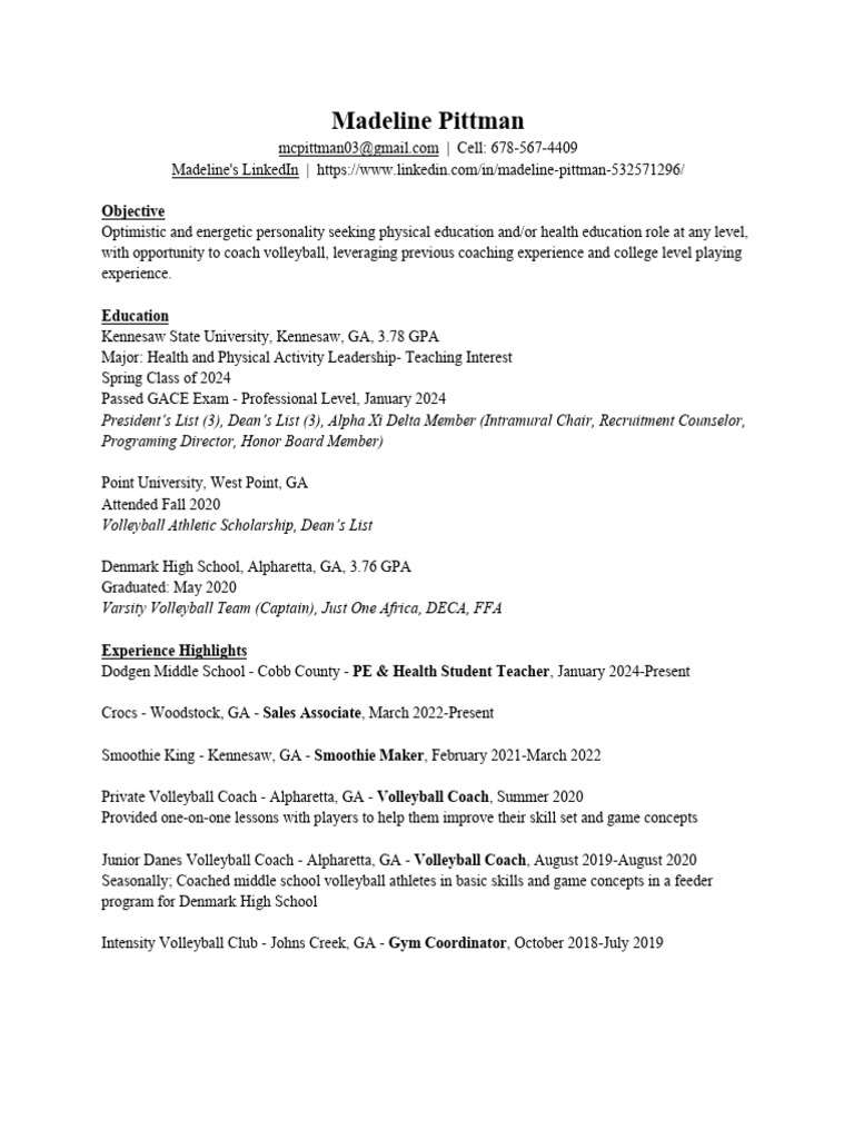 madeline pittman resume 2 PDF - 1710634279