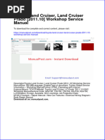 Toyota Land Cruiser Land Cruiser Prado 2011 10 Workshop Service Manual
