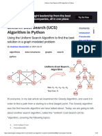 Uniform Cost Search (UCS) Algorithm in Python