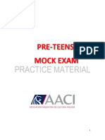 MOCK PRE-TEENS (Oral Examiner)