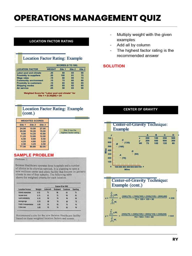 Operations Management Quiz Insights | PDF | Forecasting | Moving Average