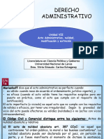 UNIDAD 7 Acto Administrativo, Nulidad, Modificación y Extinción