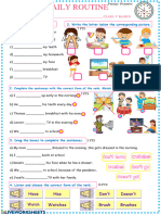 Evaluacion Ingles 3° Basico