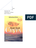 Resensi Novel Ayat-Ayat Cinta