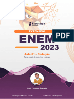 Aula 01 - Tema e Projeto de Texto - EnEM 2023