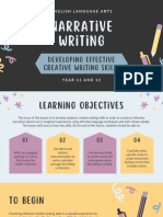Narrative Creative Writing Skills English Presentation in Charcoal Colourful Fun Style