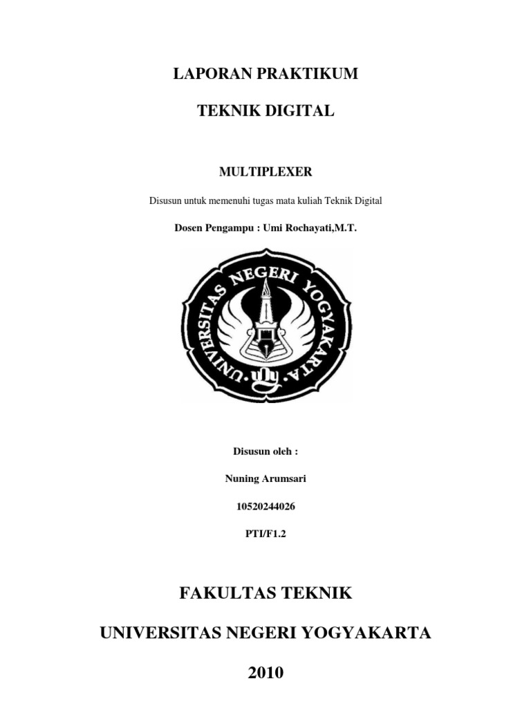 Laporan 12 Multiplexer | PDF | Teknologi & Rekayasa