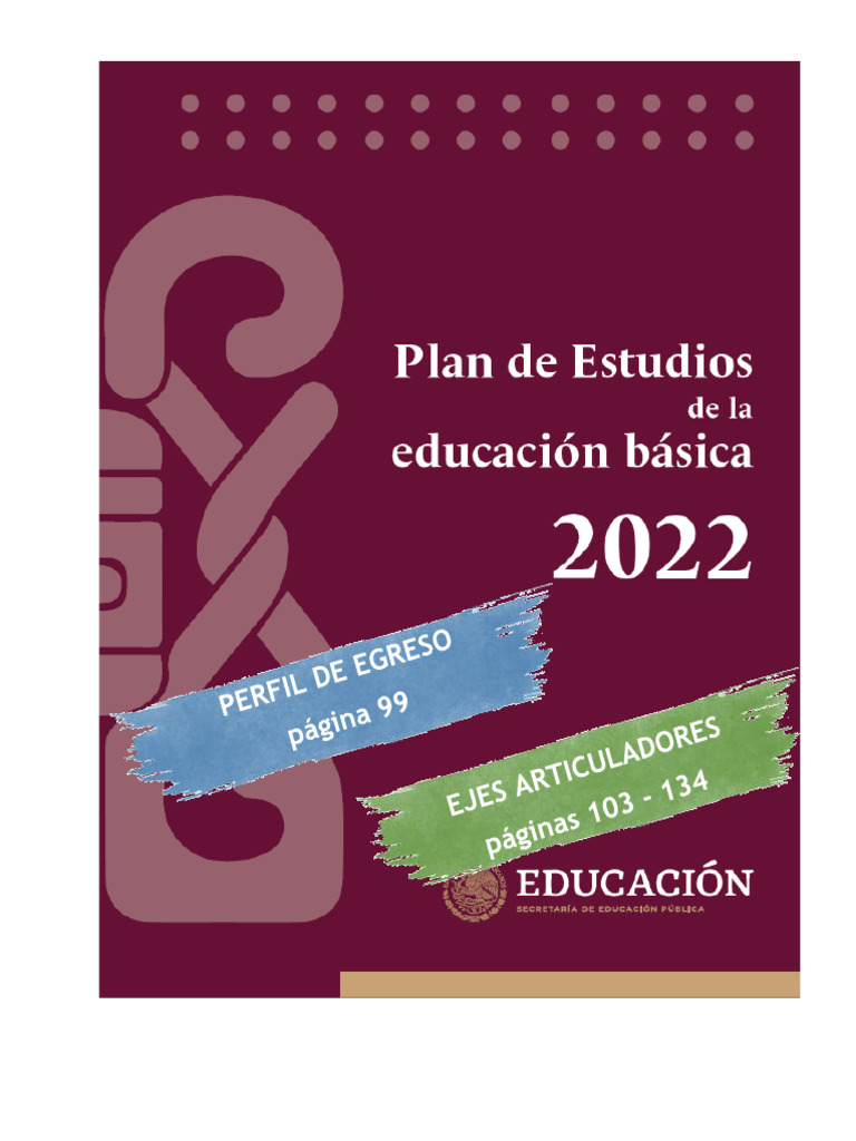 Ejes Articuladores en Educación Básica | PDF | Plan de estudios ...