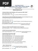 Prize Diastribution LIST