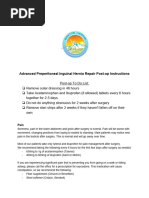 Interstim Surgery Post-Op Care Guide | PDF | Surgery | Urinary Incontinence