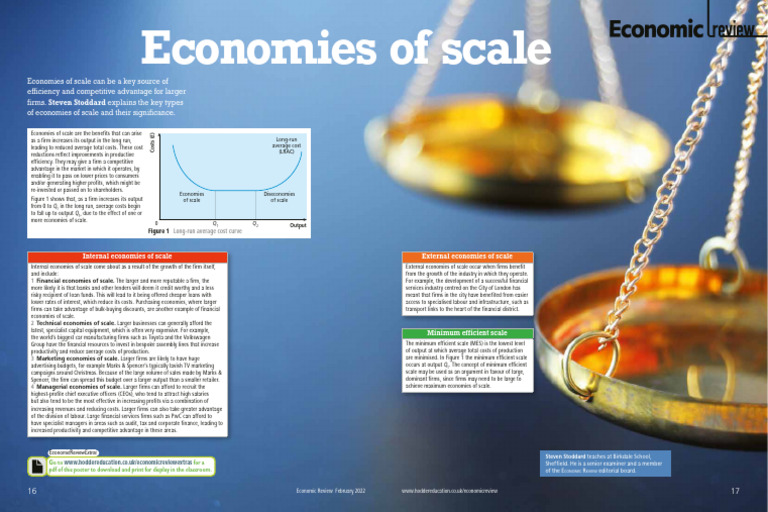 Understanding Economies of Scale | PDF | Economies Of Scale | Average Cost