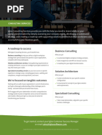 Data Sheet - Consulting Services - Igloo