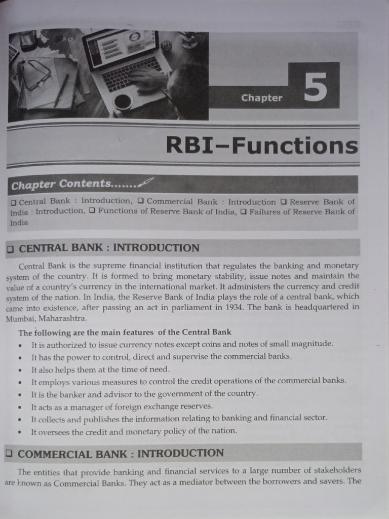 CP- 5 RBI FUNCTION | PDF | Reserve Bank Of India | Banks